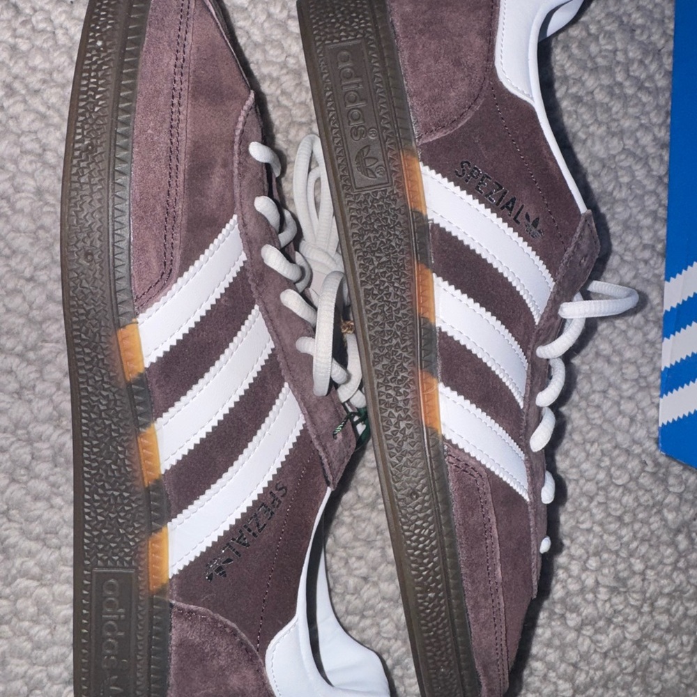 Adidas Spezial Brown and White Sneakers